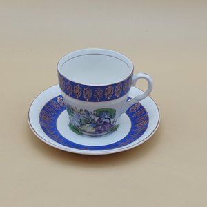 Tea Cup and Saucer Barratt's Duchess Blue Lavender Lady